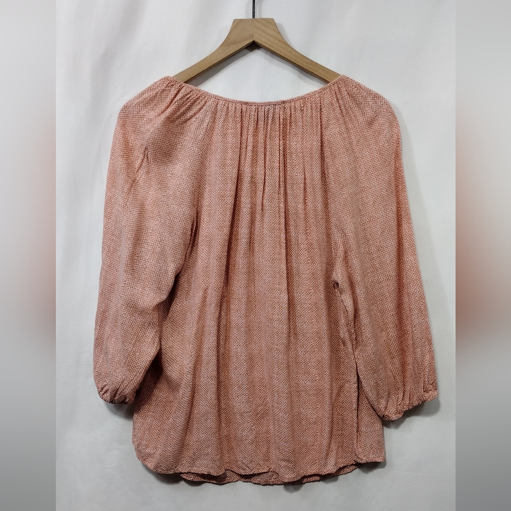 Saint Tropez West Babydoll Top Women's XL Pink Barbiecore Boho Retro 90s Y2K - Picture 5 of 7